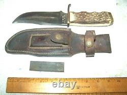 Vintage Schrade USA 171UH Uncle Henry Pro Hunting / Skinning Fixed Blade Knife