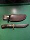 Vintage Schrade Walden 165 Old Timer Fixed Blade Hunting Knife and Sheath