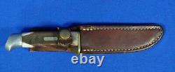 Vintage Schrade Walden USA 410t Old Timer Hunting Knife With Sheath