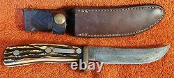 Vintage Schrade Walden, Uncle Henry, 165 UH, # 16895, Hunting Knife With Sheath