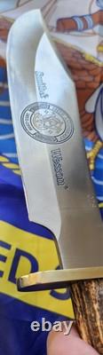 Vintage Smith & Wesson 146th Anniversary Crown Stag Handle Numbered Knife NOS