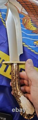 Vintage Smith & Wesson 146th Anniversary Crown Stag Handle Numbered Knife NOS