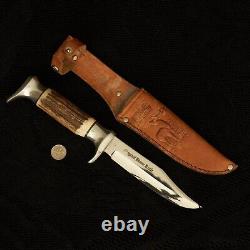 Vintage Solingen Germany Edge Mark 54 Original Bowie Knife Leather Sheath