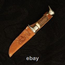 Vintage Solingen Germany Edge Mark 54 Original Bowie Knife Leather Sheath