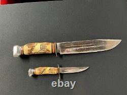 Vintage Solingen Germany Hunting Knifes with Sheath