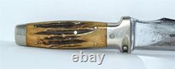 Vintage Stag Case XX Fixed Blade Knife & Hatchet Combo withLeather Sheath
