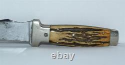 Vintage Stag Case XX Fixed Blade Knife & Hatchet Combo withLeather Sheath