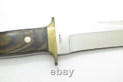 Vintage Tak Fukuta Bullet Inlay Custom Seki Japan Fixed Bowie Hunting Knife