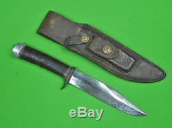 Vintage US 1960's Custom Made RANDALL Fighting Hunting Knife & Sheath