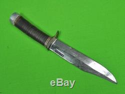 Vintage US 1960's Custom Made RANDALL Fighting Hunting Knife & Sheath