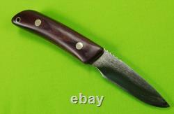 Vintage US Custom Made Handmade Hunting Knife with Sheath