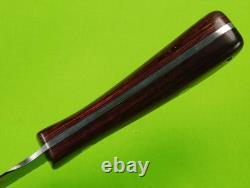 Vintage US Custom Made Handmade Hunting Knife with Sheath