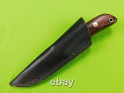 Vintage US Custom Made Handmade Hunting Knife with Sheath