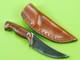 Vintage US Custom Made R. E. H. Hunting Knife with Sheath
