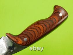 Vintage US Custom Made R. E. H. Hunting Knife with Sheath