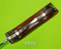 Vintage US Custom Made R. E. H. Hunting Knife with Sheath
