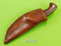 Vintage US Custom Made R. E. H. Hunting Knife with Sheath