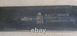 Vintage Ultra HI MUZZLE LOADERS PIONEER Knife Stag Handle withLeather Sheath