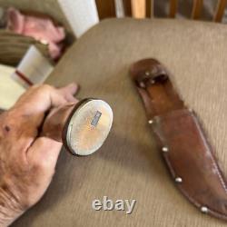 Vintage, Union Cutlery. Co, 1911-1923, Excel, Wood, Orig. Sheath