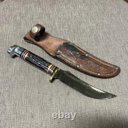 Vintage, Unused Or Sharpened, Western H-40, Stag, Orig. Sheath