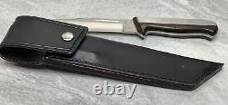 Vintage VERNCO Hand Honed HI-CV Stainless Japan Hunting Knife 4.75 Fixed Blade