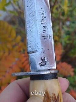 Vintage VOOS FIXED BLADE SHERIFF KNIFE SOLINGEN GERMANY