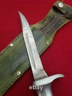 Vintage VOOS SCHLIEPER -FIST & ARROWS -Fixed Blade Knife -SOLINGEN GERMANY