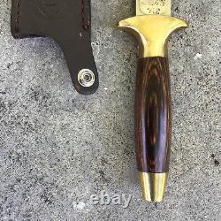 Vintage Vega Jaws 712 Stiletto Tactical Commando Boot / Belt Spear Point Knife