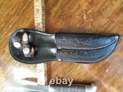 Vintage WESTERN BOULDER Twin Set HUNTING KNIFE COMBO SET Black Beauty