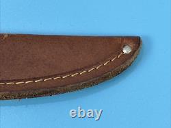 Vintage WESTERN Mod S-H48A Stag Grip Hunting Knife 4.50 Blade withOEM Sheath USA
