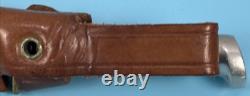 Vintage WESTERN Mod S-H48A Stag Grip Hunting Knife 4.50 Blade withOEM Sheath USA