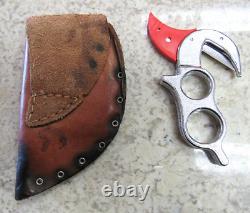 Vintage WK Wyoming Skinning Knife with Original Leather Sheath good condition