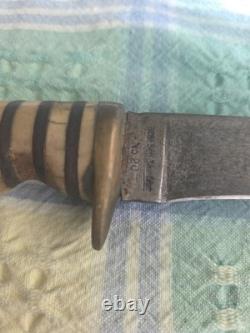 Vintage WW2 Robeson Shuredge No. 20 US NAVY fighting Knife