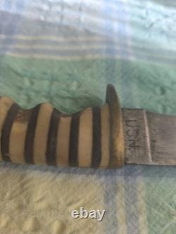 Vintage WW2 Robeson Shuredge No. 20 US NAVY fighting Knife