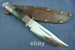 Vintage Wade & Butcher Sheffield England Boone Hunting Knife with Sheath