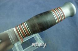 Vintage Wade & Butcher Sheffield England Boone Hunting Knife with Sheath