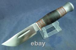 Vintage Wade & Butcher Sheffield England Boone Hunting Knife with Sheath