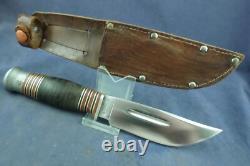 Vintage Wade & Butcher Sheffield England Boone Hunting Knife with Sheath