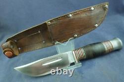 Vintage Wade & Butcher Sheffield England Boone Hunting Knife with Sheath