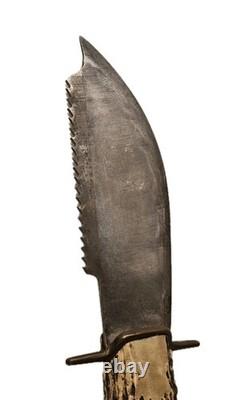 Vintage Wester Bros Hunting Knife with Sheath 10 Stag Dagger Made In Germany 5