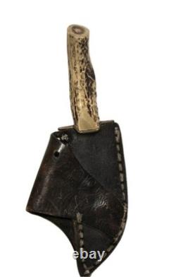 Vintage Wester Bros Hunting Knife with Sheath 10 Stag Dagger Made In Germany 5