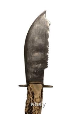 Vintage Wester Bros Hunting Knife with Sheath 10 Stag Dagger Made In Germany 5