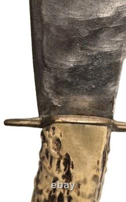 Vintage Wester Bros Hunting Knife with Sheath 10 Stag Dagger Made In Germany 5