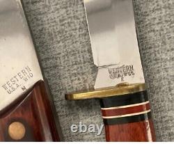 Vintage Western Boulder CO Combo Knife & Hatchet with Sheath NICE Free shipping
