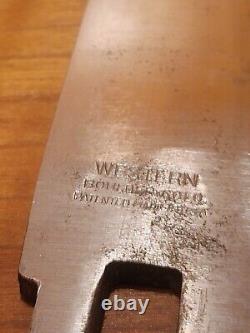 Vintage Western Boulder Colorado Axe Ax Hatchet + Knife Combo Leather Sheath