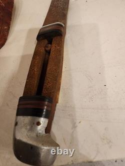 Vintage Western Boulder Fixed Blade Knife Hatchet Axe Combo 1967479