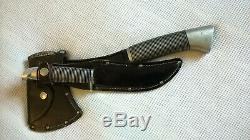 Vintage Western Cutlery Black Beauty Boulder Colo F39 Knife Hatchet Combo