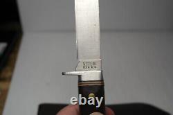 Vintage Western Cutlery USA W36 Hunting Knife with Leather Sheath