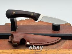 Vintage Western Knife W83 G Fixed Blade wood handle withOriginal Sheath-1099.25