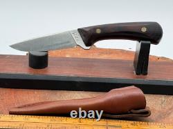 Vintage Western Knife W83 G Fixed Blade wood handle withOriginal Sheath-1099.25